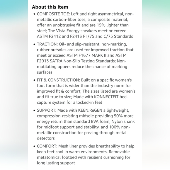 Keen Utility Work Shoes- 8W - Picture 8 of 8